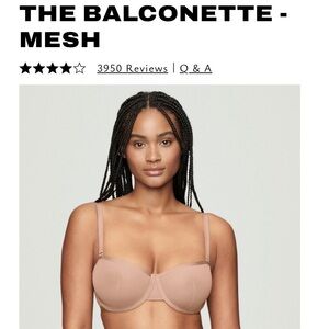 CUUP Mesh Balconette - 34F - Taupe